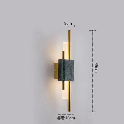 Marble Wall Lamp Modern LED Wall Lamps for Living Room Bedroom Loft Decor Home Bedside Wall Light (WH-OR-103)
