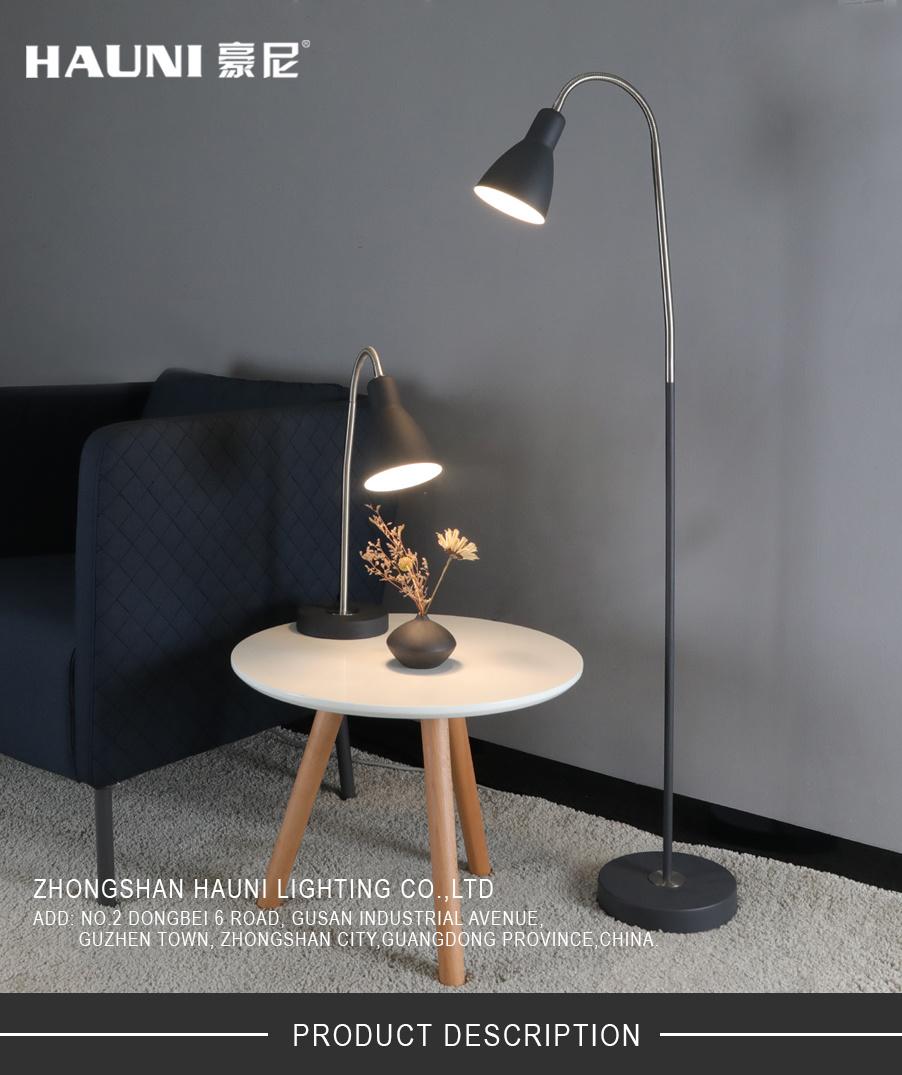 Modern Home Decoration Simple Bedroom Nordic Metal Side Table Lamp