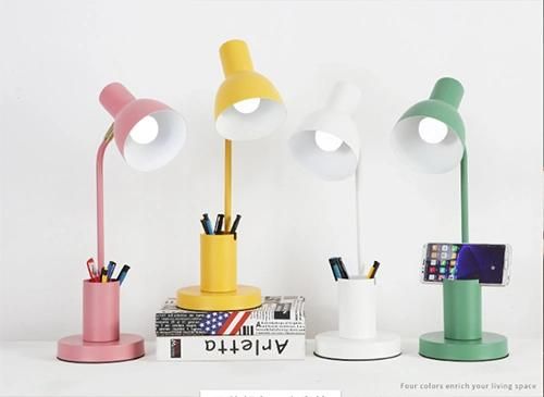 Desk Reading Light with Pen Box for Boys and Girls Bedroom Decoration