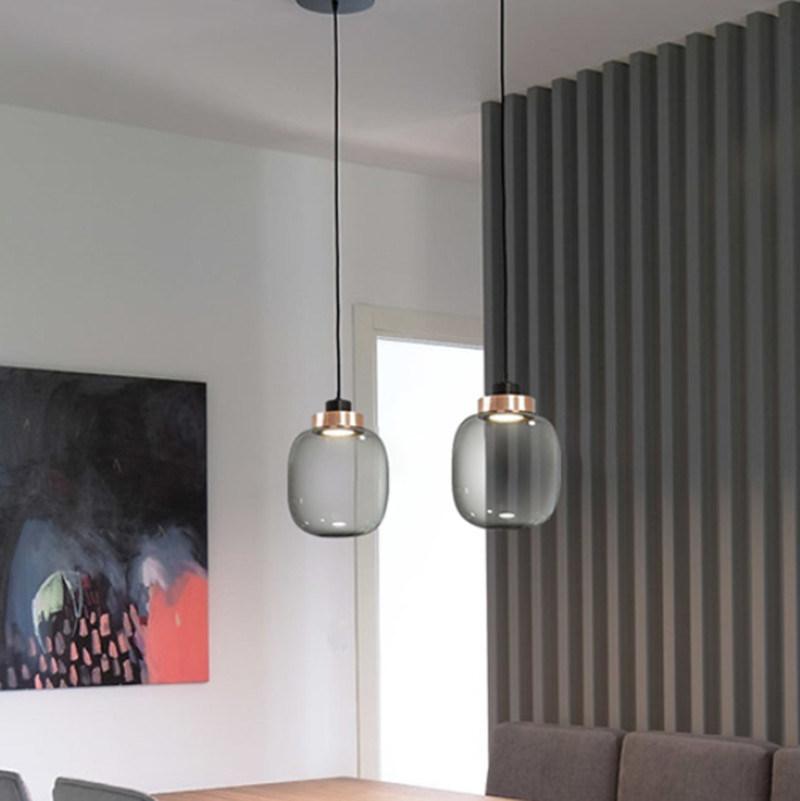 Modern Home Loft Pendant Light Decor Nordic Bedroom Bjarke Modern Attractive Glass Pendant Light (WH-AP-347)