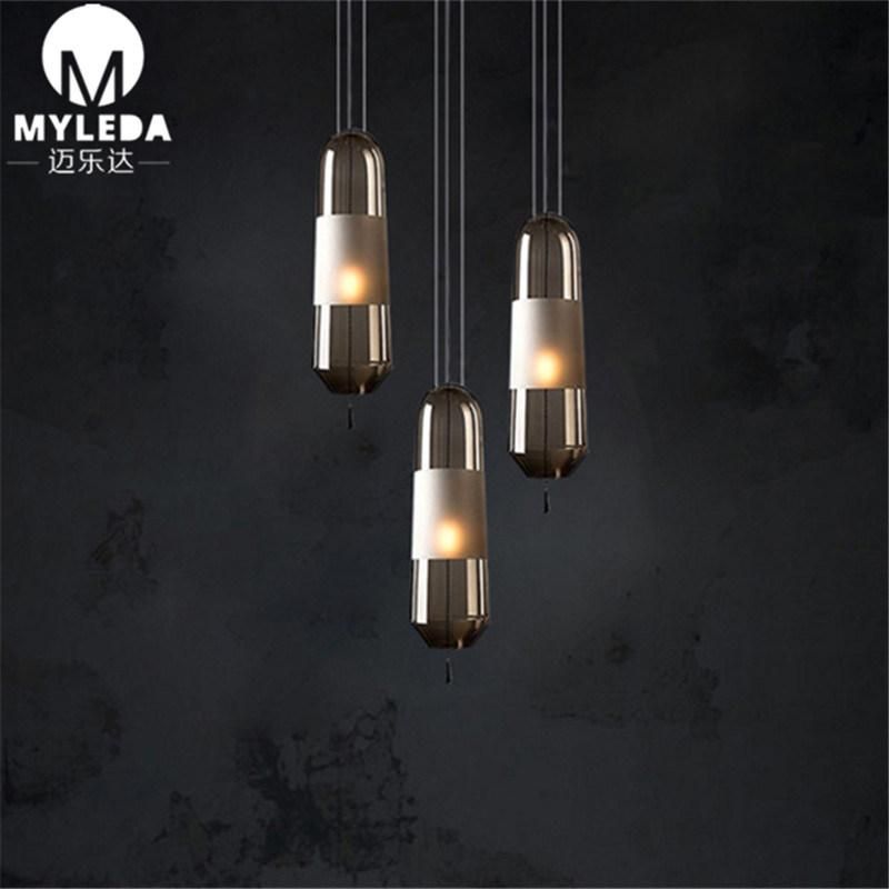 Modern Restaurant Glass Chandelier Lamp Hotel Room Bedside Bar Lighting