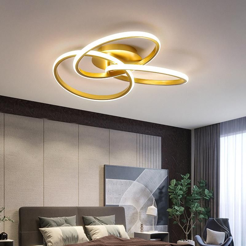 Art Superimposed Ring Design Ceiling Lamp Pendant Lamp Chandelier Bedroom Lamp