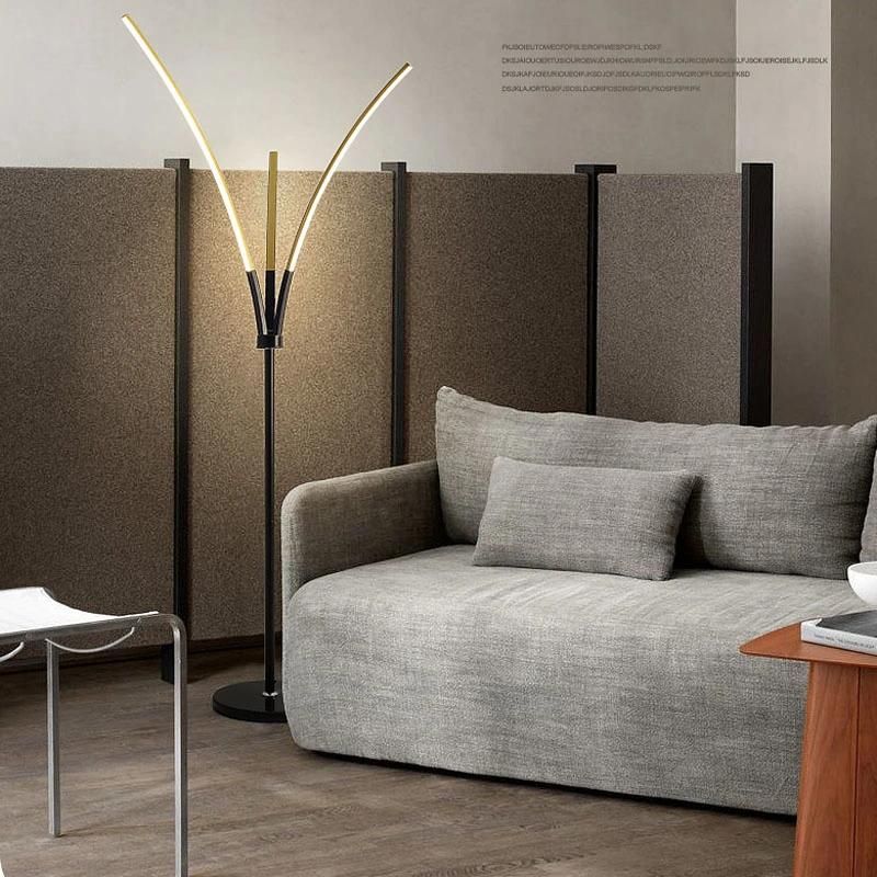 Simple and Modern Living Room LED Creative Personality Bedroom Study Floor Lamp