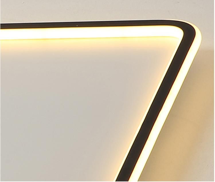 The New Modern Simple Gold Rectangular LED Lamp Modern Light Dresser