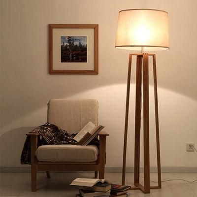 Bamboo Natural Color Large Tripod Floor Lamp with White Linon Furniture/Lighting/LED Lighting /Lamp/Decoration/ LED/Tripod/Indoor Light/