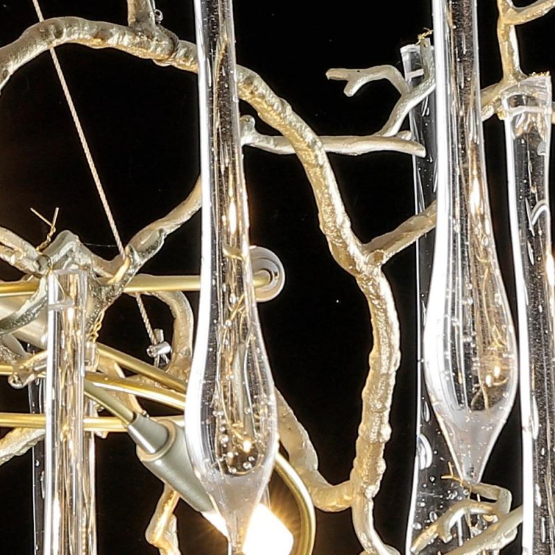 2022 Flower Lights Lighting Chandeliers and Lamps Pendant Luxury Light Modern Glass Long Crystal Chandelier