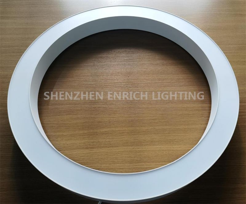 Black/White Suspended LED Circle Light Bendable Profile LED Curved Light for Projects