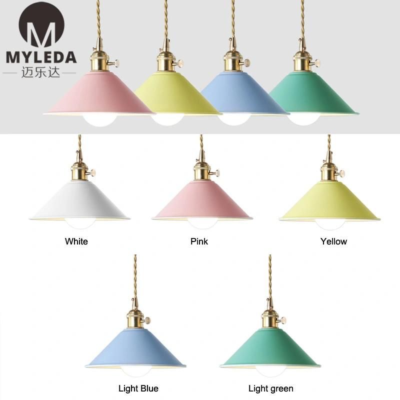 Colorful Metal Hanging Lighting Pendant Lamp for Hotel Restaurant, Dining Room, Club