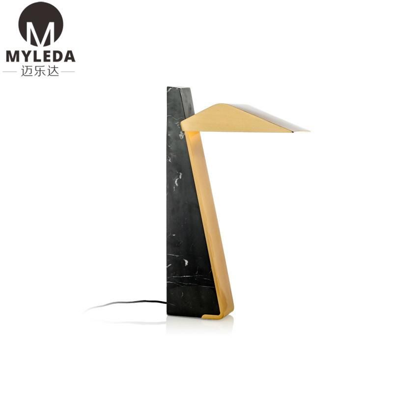 Marble Black Table Lamp Decorative Bedroom Table Light