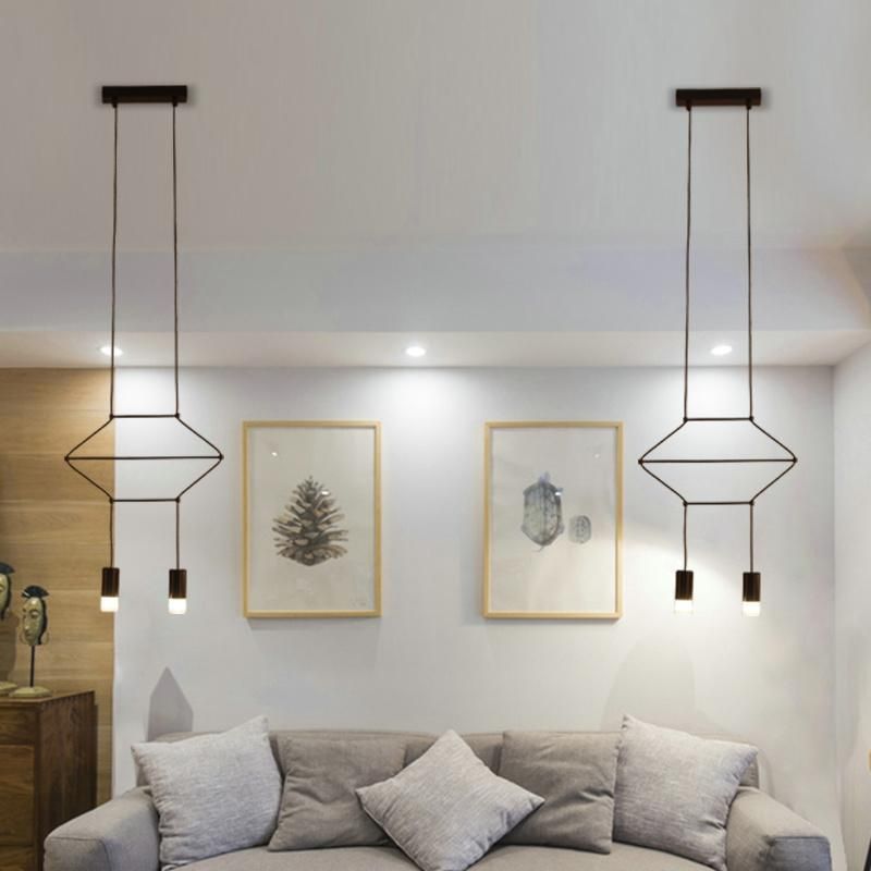 Modern Long Hanging Suspended Pendant Light Fixture for Kitchen Dining Room (WH-AP-62)