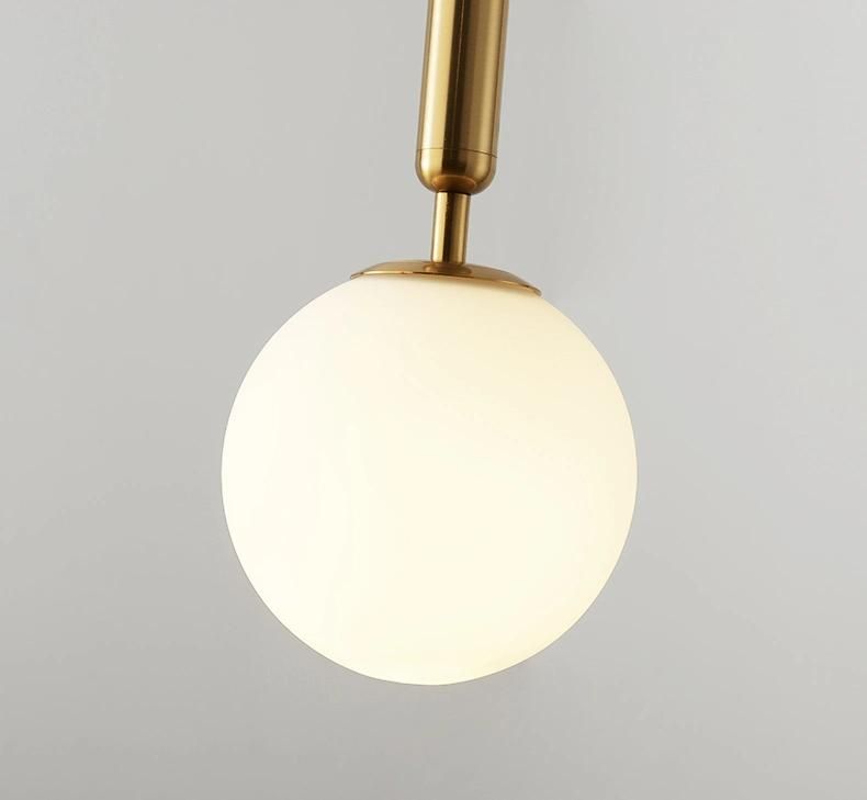 Modern Glass and Brass/Black Hanging Pendant Light for Dining Room