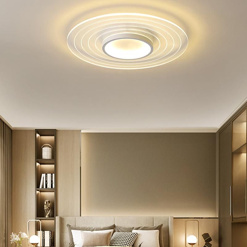 Round Acrylic Ceiling Light Romatic Bedroom Lamp Modern Livingroom Lamp LED