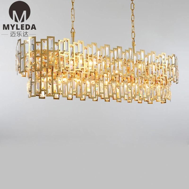 Hot Sale Modern Chandelier Interior Lighting Crystal Pendant Lamp