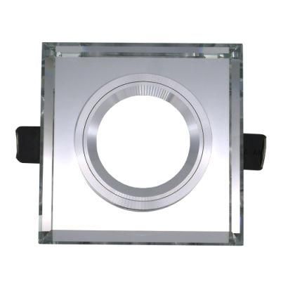 Crystal Square Fixed MR16 GU10 LED Lighting Recessed Spot Light Frame (LT2123)