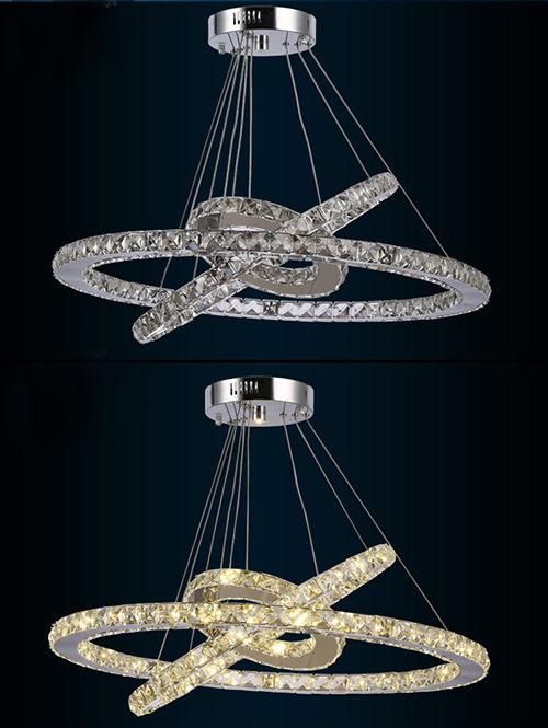 Modern Crystal Hanging Light Chandelier for Indoor Decoration Lighting