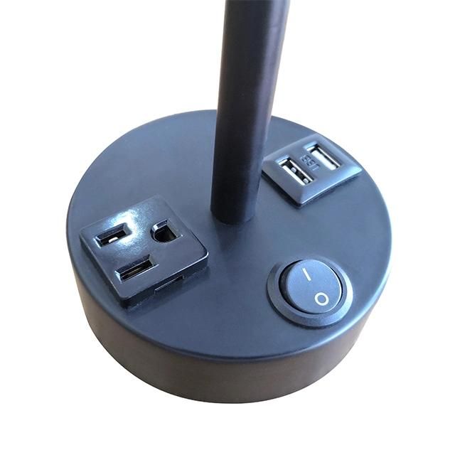 Reading Table Lamp with USB Charging Port for Bedroom Hotel