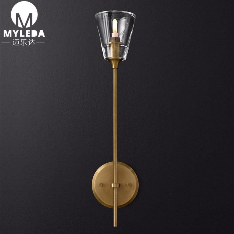 Modern E14 2 Branch Glass Crystal LED Chandelier Wall Light