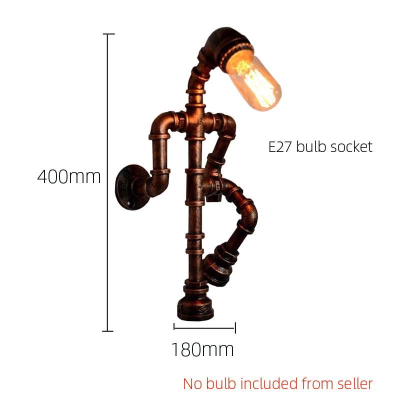 Creative Personality Robot Wall Lamp Industry Wind Pipe Loft Wall Light (WH-VR-30)