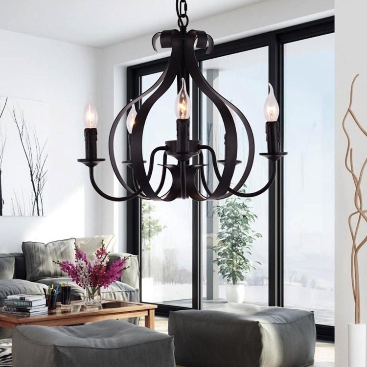 Modern Living Room Bedroom Chandelier Decorative Lamp Iron Pendant Lighting