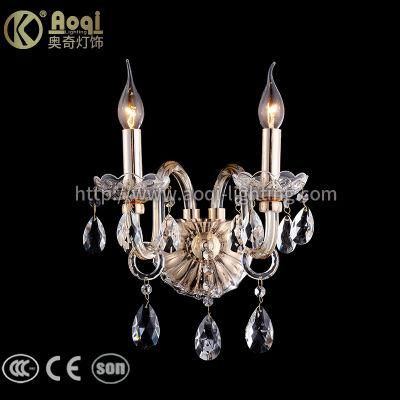 European Glass Double Lamps Wall Light