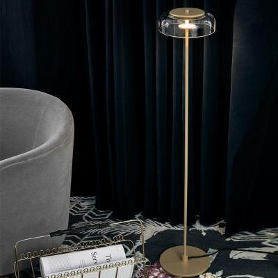 Postmodern LED Living Room Standing Luminaires Glass Lights Bedside Minimalist Lamp (WH-MFL-42)