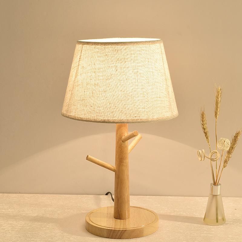 Study Room Children Bedroom Bedsides Wooden Study Night Table Lamp