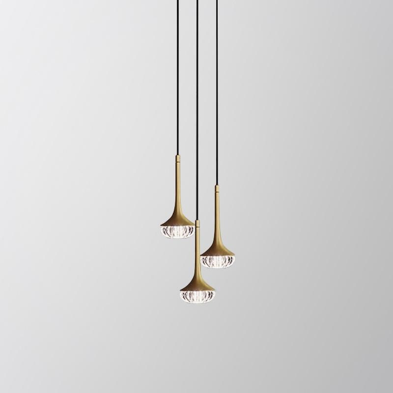 Brown Color Lampshade Simple Style Pendant Lamp Bedside Lamp Restaurant Lamp