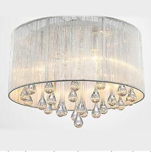 Fabric Shade Ceiling Lamp Drop Lighting for Living Room C8100-4L