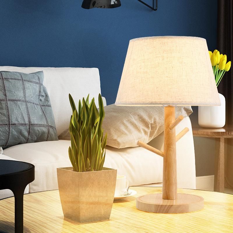 Vintage Wooden Table Lamps Bedside Lamps Designer Reading Light LED