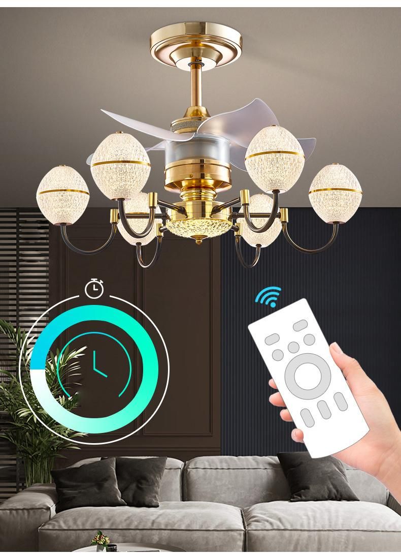 Remote Control Dining Room Ceiling Fan Light Art Ceiling Fans with Lights Remote Control Ceiling Fans with LED Light