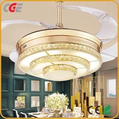 Fan Luxury Modern Fan Light Ceiling Fan with Light Remote Control Cooling Fan