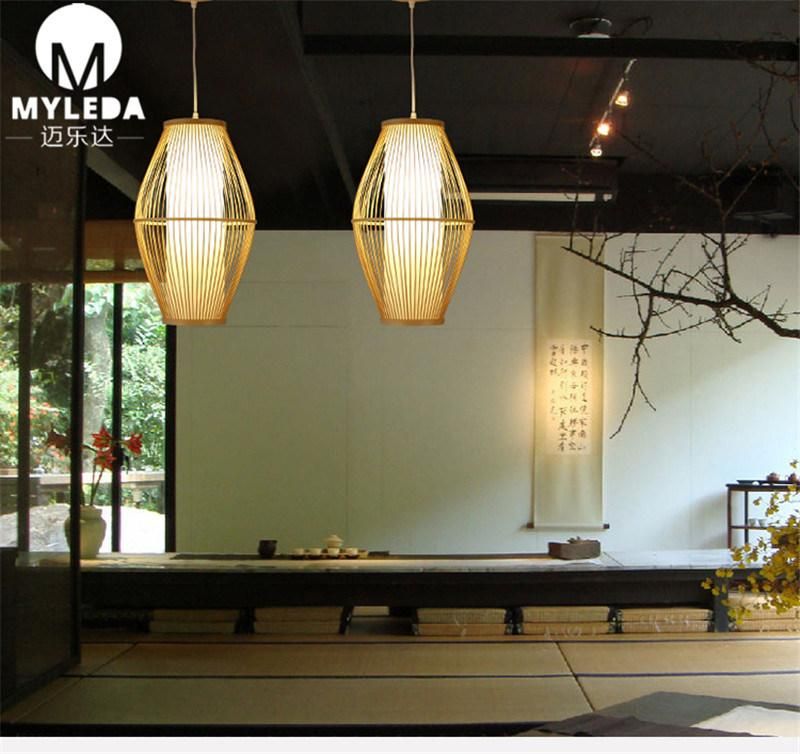 Indoor Lighting Pendant Lamp with Bamboo for Restaurant Decoration