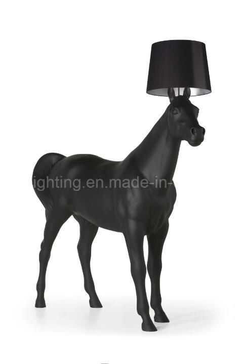 Modern Standing Big Horse Floor Lamp for Project Lobby Lighting