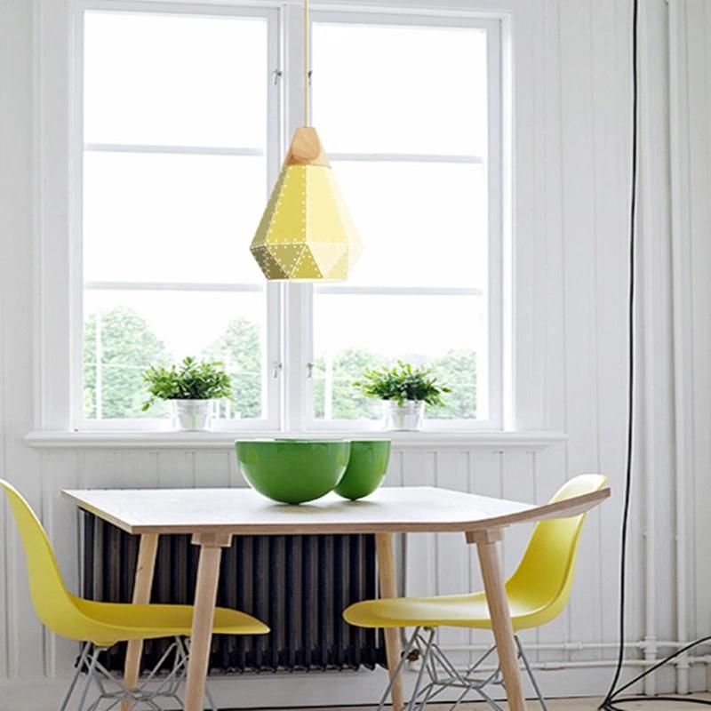 Modern Minimalist Design Wood Pendant Light Annelise Unique Jewel Scandinavian Pendant Light (WH-AP-331)