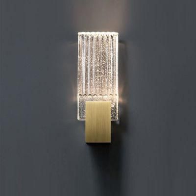 Living Room Crystal Bedside Lamp American Style Copper Bedroom Wall Lamp