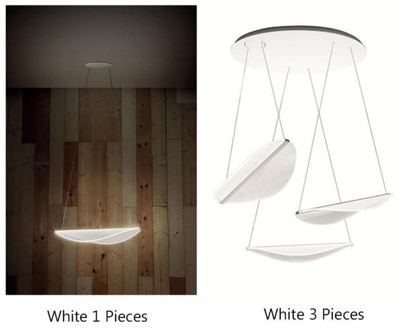 Pendant Lights Lighting Modern LED Acrylic Blade Pendant Lamps Living Room Dining Room Light Fixtures