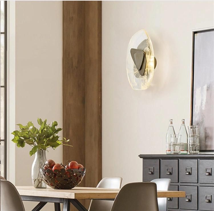 Crystal LED Wall Lamp Elegant Living Room Background Light Bedroom Bedside Creative Aisle Wall Sconce (WH-OR-47)