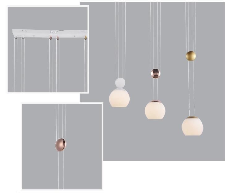 Modern Industrial Loft Iron Glass Chandelier Lighting Pendant Lights