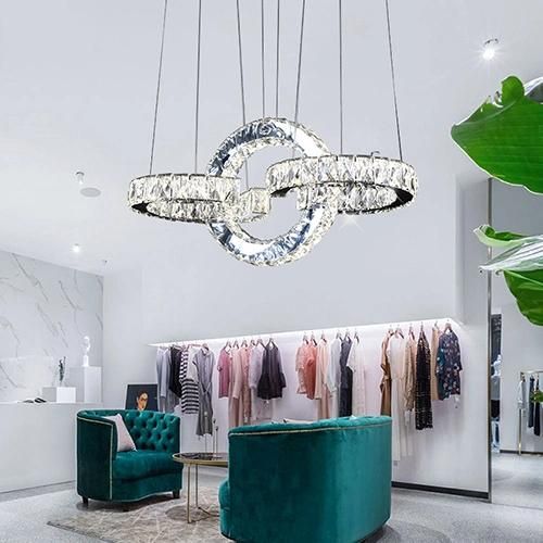 Modern LED Crystal Pendant Ceiling Lamp for Living Room