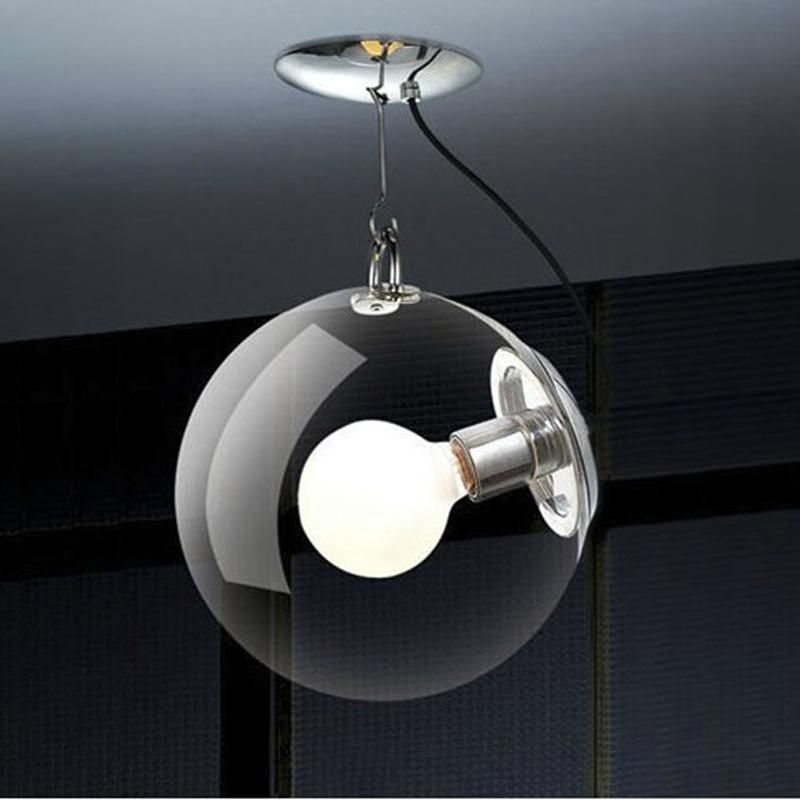 Gallery Glass Ball Pendant Lamp for Indoor Home Kitchen Dining Room Hanging Light (WH-GP-10)