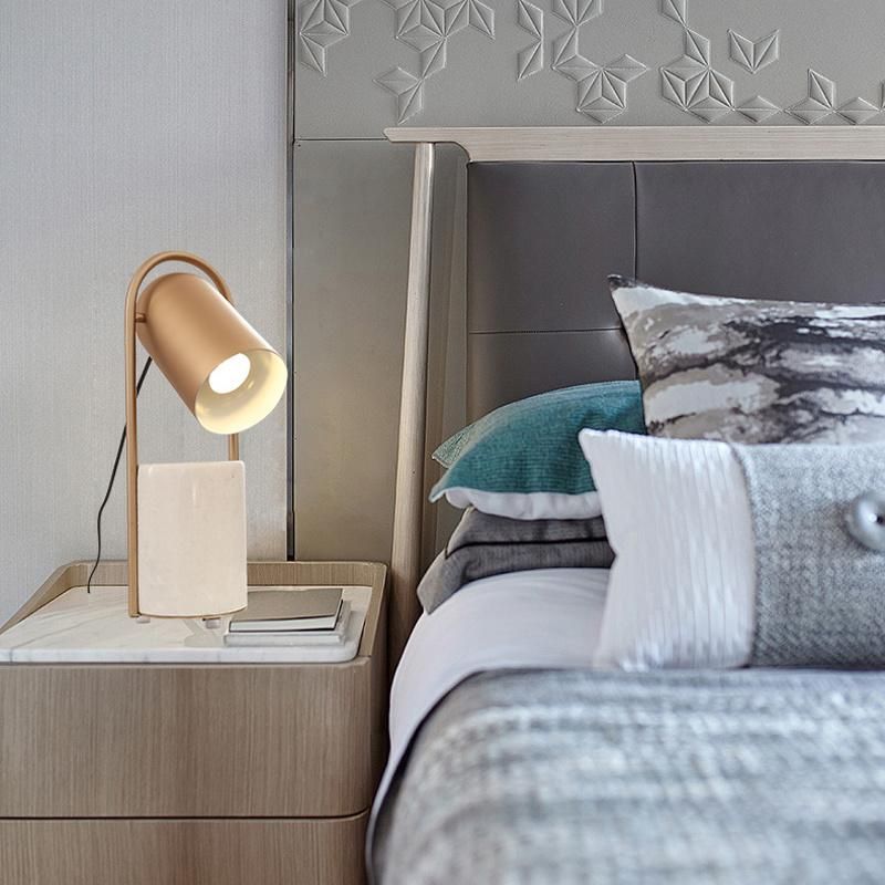 Modern Bedroom Bedside Living Room Apartment Room Study Natural Marble Table Lamp