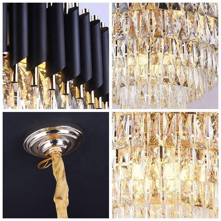 LED Chandeliers for Home Modern Style Colgante Stainless Wood Chrome