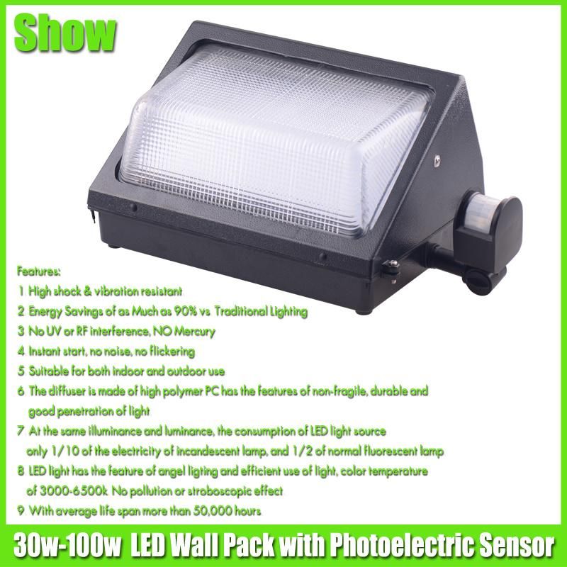 High Power 60W LED Wall Lighting Wall Mount Dlc