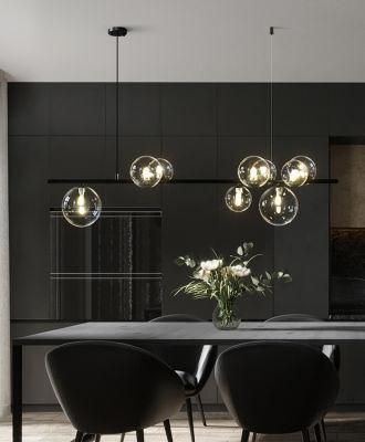 Modern Simple Glass Chandelier in Living Room Modern Lighting Over Kitchen Island