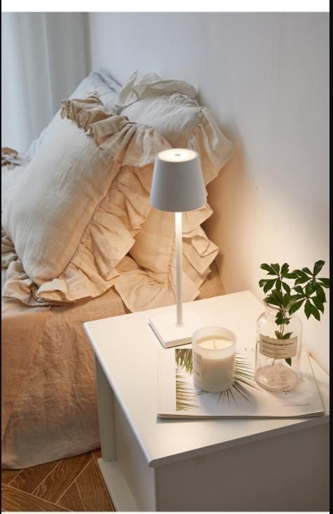 Table Lamp Charging Portable Touch Switch Night Light Bedroom Bedside Lamp Bar Living Room Atmosphere Table Decoration Lamp