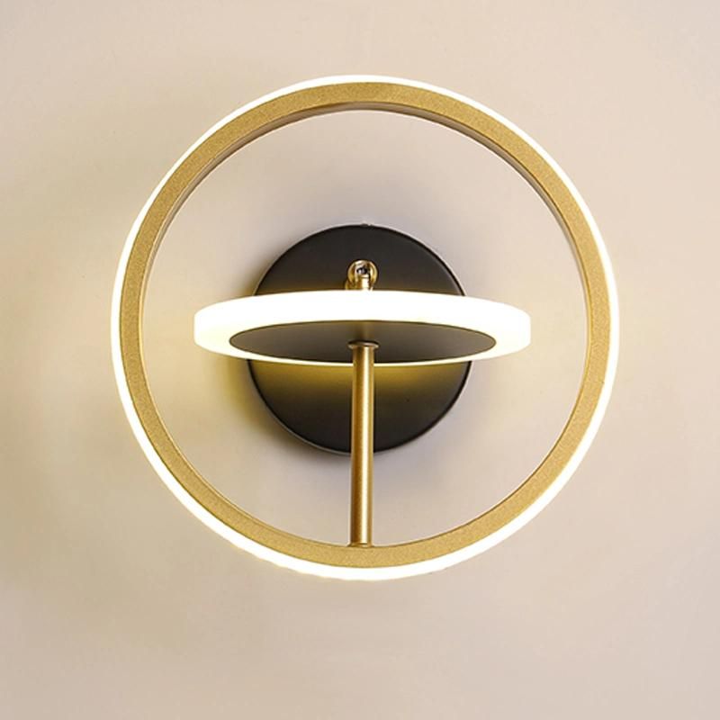 Modern Lamp Round Living Room LED Lighting Bedside Room Household Wall Light