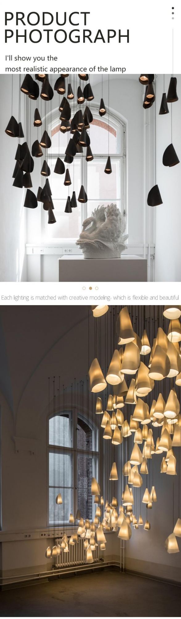 Modern Hot Sale Decoration Hotel Lobby Villa Custom LED Pendant Light