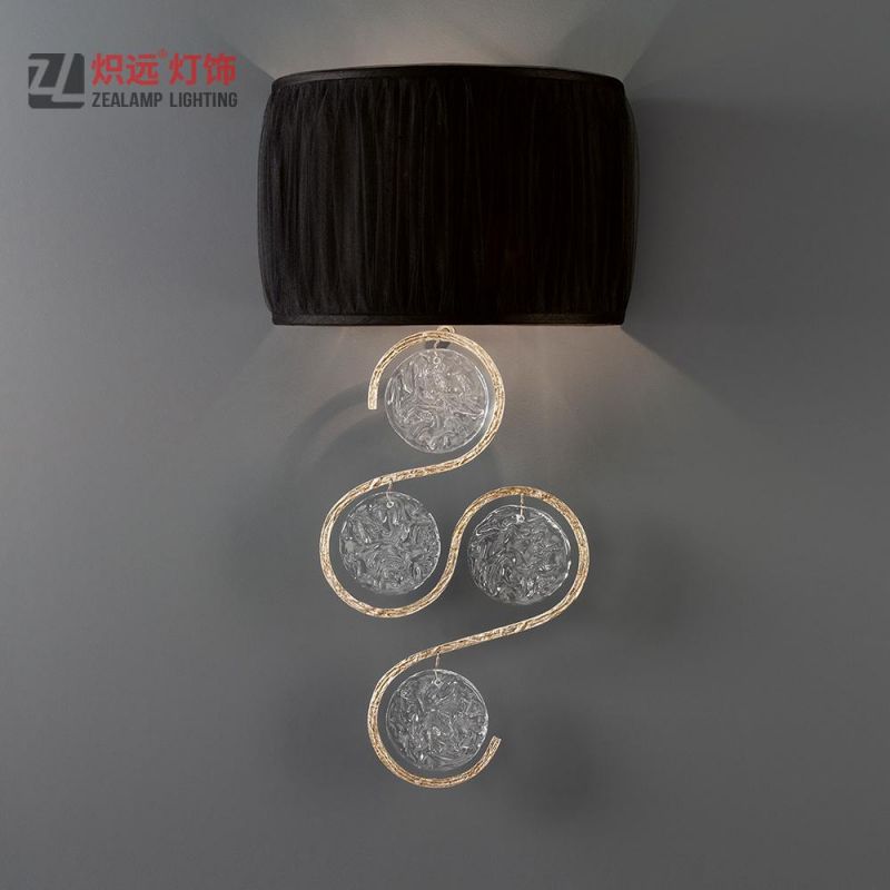 Hotel Bedside Modern Interior Home Glass Wall Lamp