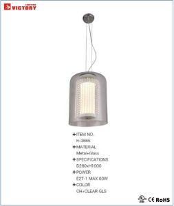 Modern New Design Simple Glass Chandelier Living Pendant Lamp