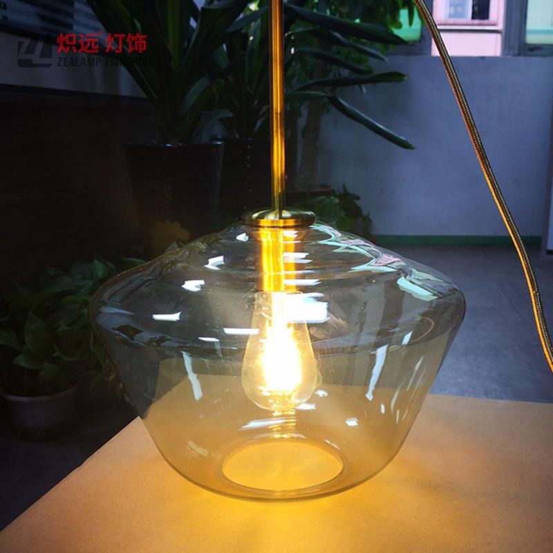 Luxury Glass Bowl Pendant Lamp for Living Room Coffee ((ZLA056P-L)